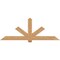 Ekena Millwork Kennewick Timber Gable Bracket, Western Red Cedar, 84"W x 31"H x 3 1/2"D x 5 1/2"F, 9/12 Pitch GBW084X31X0406KEN00SWR - alternate 1